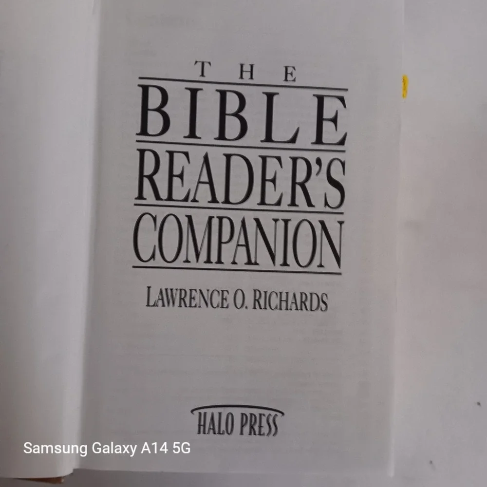 The Bible Reader's Companion Lawrence O Richards 1991 HALO PRESS Hardcover